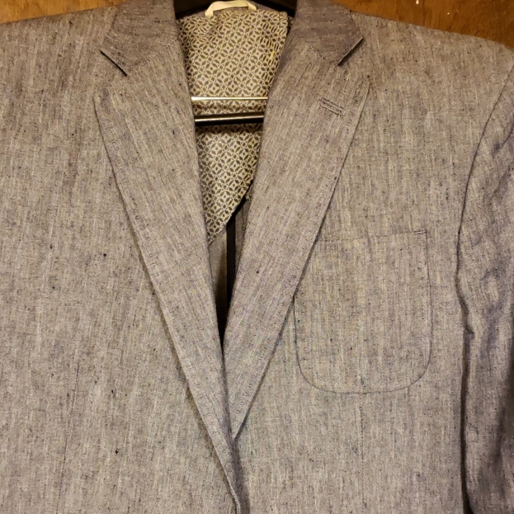 Billy Reid blue linen sportcoat.  Made in Italy.
